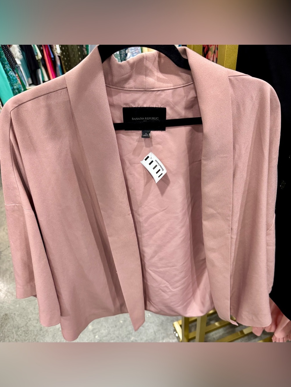 Banana Republic Dusty Rose Open-Front Blazer